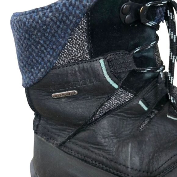 Merrell Womens Thermo Aurora 2 Mid Shell Waterproof Black Size 8 Lace Up - Picture 3 of 8